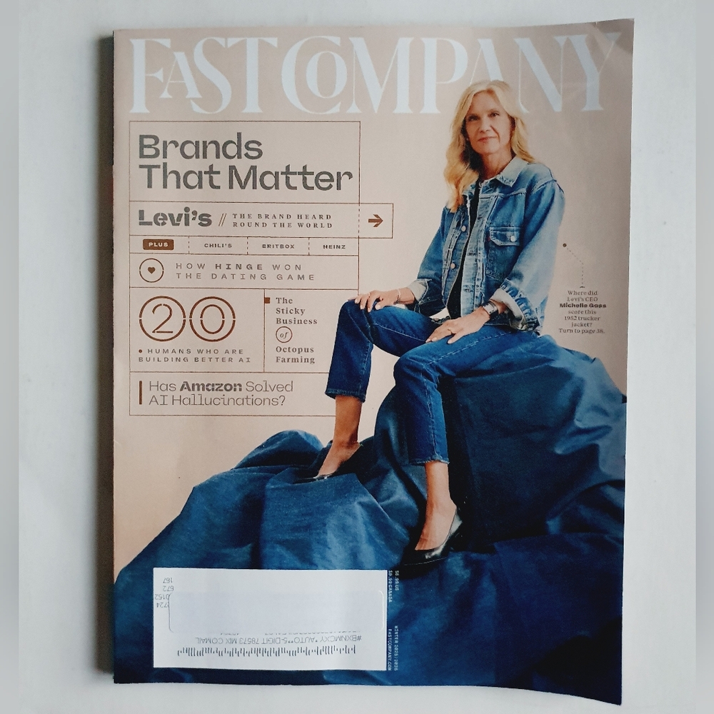Fast Company Magazine Winter, 2025/2026 - Brands That Matter Levi's Amazon AI